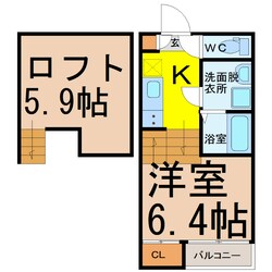 堀田駅 徒歩9分 2階の物件間取画像